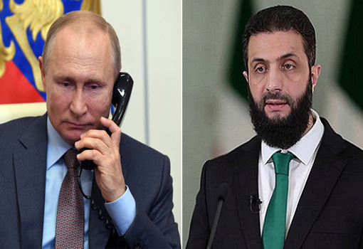 بوتين يجري أول اتصال هاتفي مع أحمد الشرع الرئيس السوري.. ما مضمونه؟
