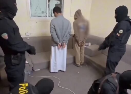 لحظة ضبط يمنيين استغلا 8 أطفال في التسول بالرياض