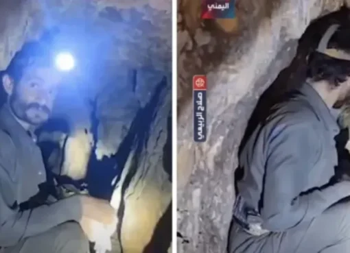 يمني وزوجته يحفران نفقًا بعمق 400 متر للوصول إلى نبع ماء جار بلا مضخة ”تفاصيل”