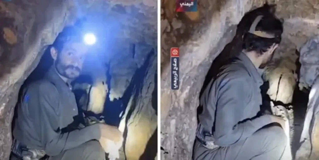 يمني وزوجته يحفران نفقًا بعمق 400 متر للوصول إلى نبع ماء جار بلا مضخة ”تفاصيل”