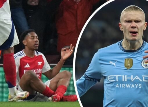 أصغر هداف في تاريخ أرسنال يرد على سخرية هالاند