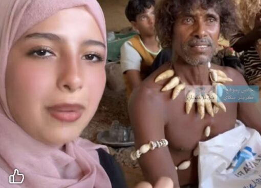 شاهد ..الفنانه ماريا قحطان تصل إلى رجل الكهف بعد تعب كبير ..صورة