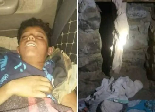 جريمه غامضه .. العثور على طفل مشنوقا بتعز..صورة