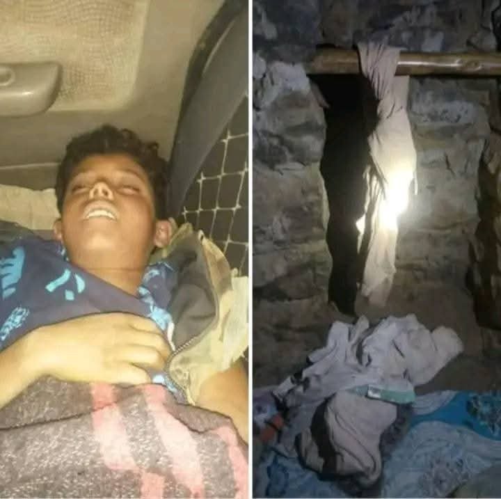 جريمه غامضه .. العثور على طفل مشنوقا بتعز..صورة