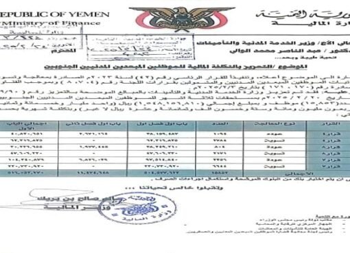 خبر يعيد الفرحة لأكثر من 15 ألف موظف جنوبي باليمن