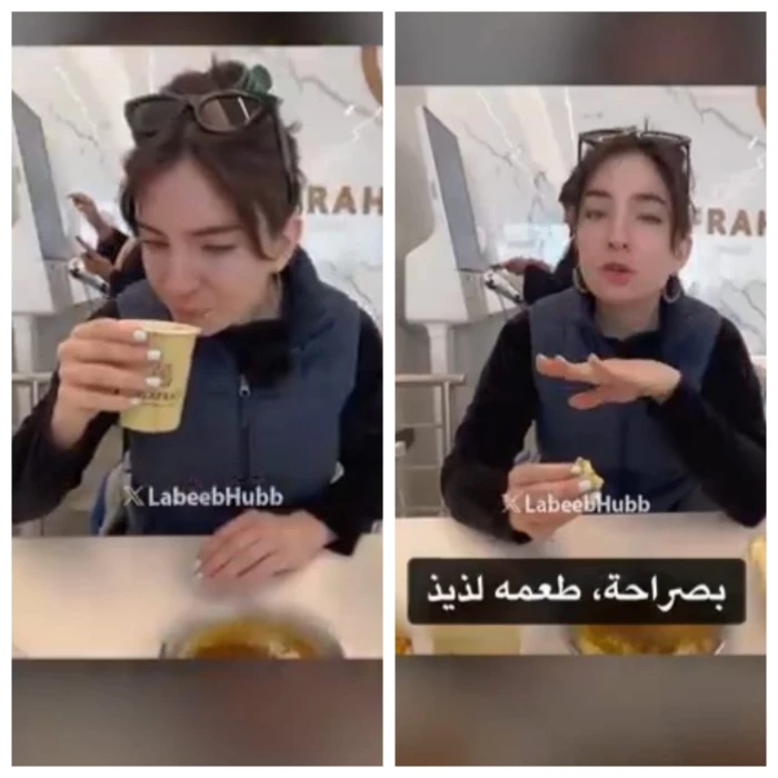 مذاق اليمن في أول تجربة.. يوتيوبر أمريكية تقع في حب الفول والشاي العدني!