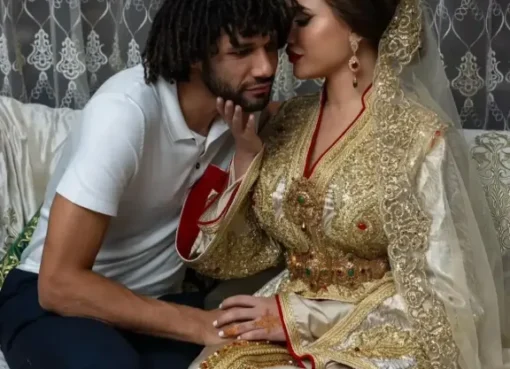 زفاف النني على بلوجر شهيرة يلفت الأنظار بطابع مغربي أصيل