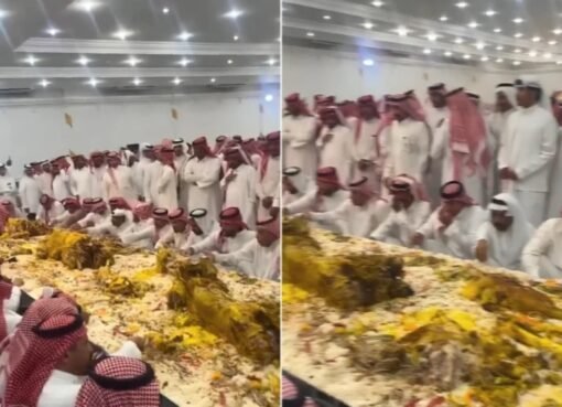 مشاهد مبهرة من وليمة جماعية ضخمة تجذب ملايين المشاهدات
