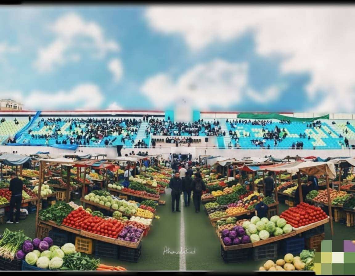 تحويل ملعب رياضي شهير في صنعاء إلى سوق خضروات يثير موجة غضب