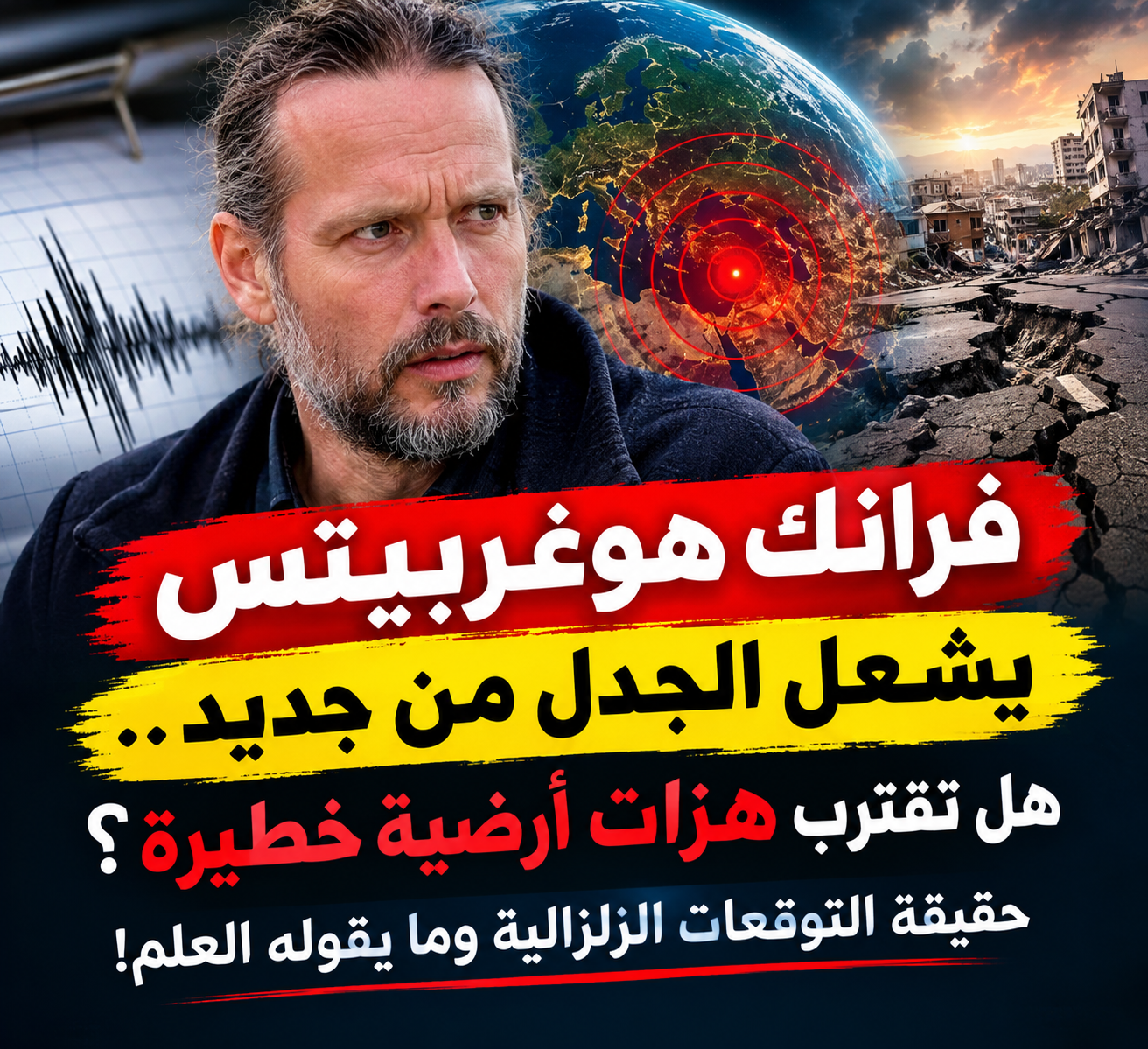 فرانك هوغربيتس يشعل الجدل من جديد.. هل تقترب هزات أرضية خطيرة؟ حقيقة التوقعات الزلزالية وما يقوله العلم!